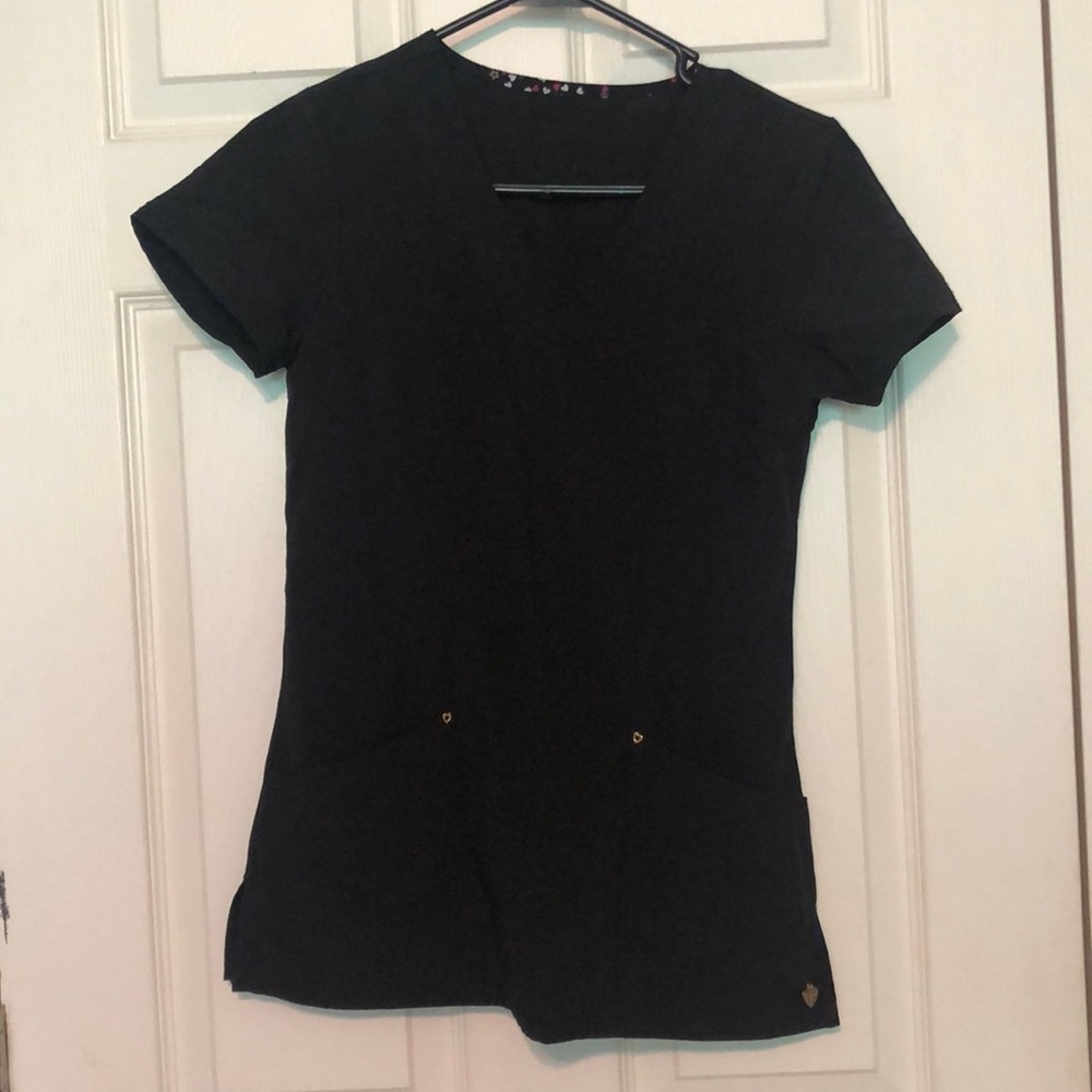 Black scrub top